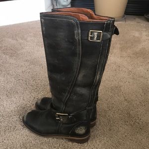 Lucky Brand Distressed Knee High Boot